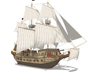 精细帆船模型 (12)